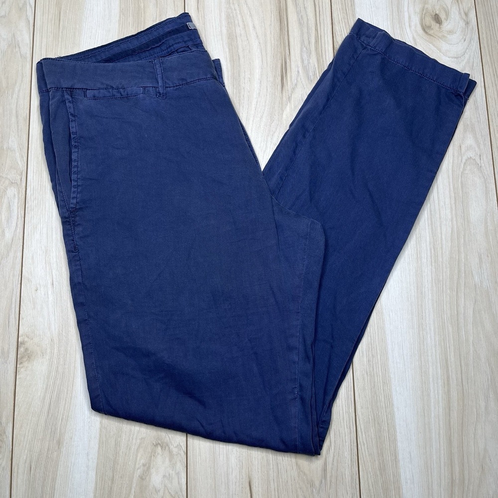 Faherty Lightweight 5-Pocket Pants Tapered Fit Mens Size 35Wx33L Navy Blue